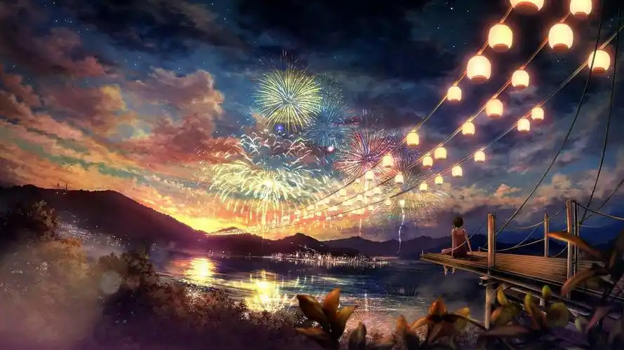 动漫唯美插画动漫风景壁纸60