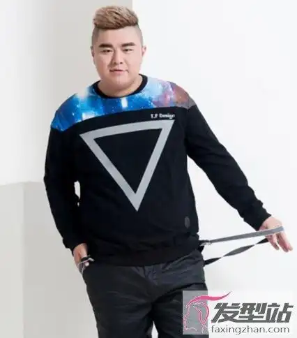 胖男生发型 修颜显瘦帅气爆表_发型站_最新流行发型设计发型图片与