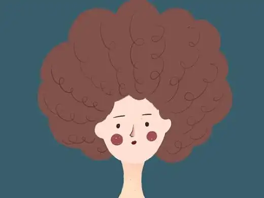 99爆炸头小姐姐