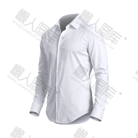 男士长袖白衬衫免抠图-男士长袖白衬衫免抠图素材下载_懒人图库