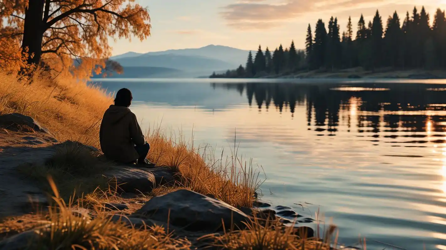 伤感湖边壁纸,每一帧都是故事92