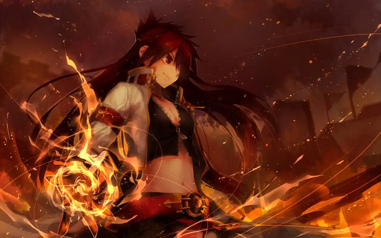 唯美二次元美女桌面壁纸