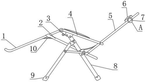 一种便于调节靠背倾斜角度的躺椅的制作方法