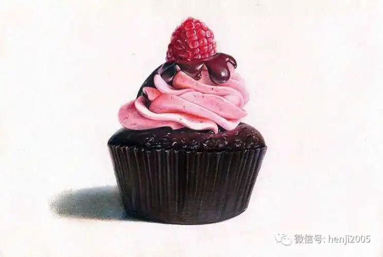 痕迹艺术微课堂彩铅蛋糕