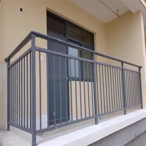 定制室外铝合金阳台护栏围栏楼梯扶手别墅l露台防护栏配件小叶紫