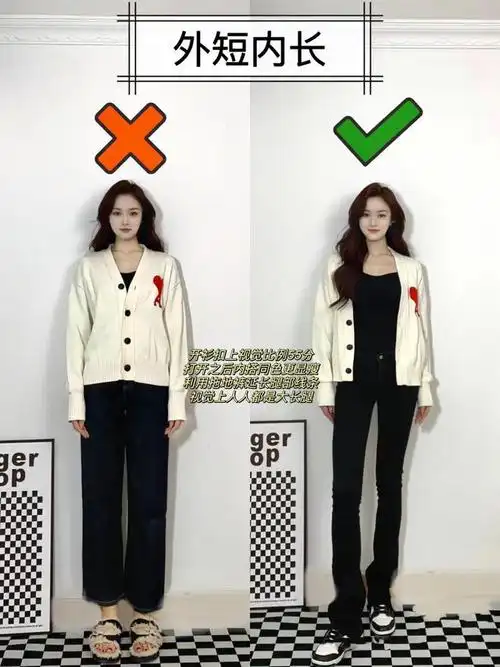 身材五五分又怎样学会4个搭配小公式穿衣服时髦又好看