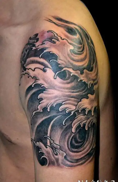 浪花纹身_海浪纹身_浪花纹身图片_浪花纹身图案大全_第10页 - 纹身秀