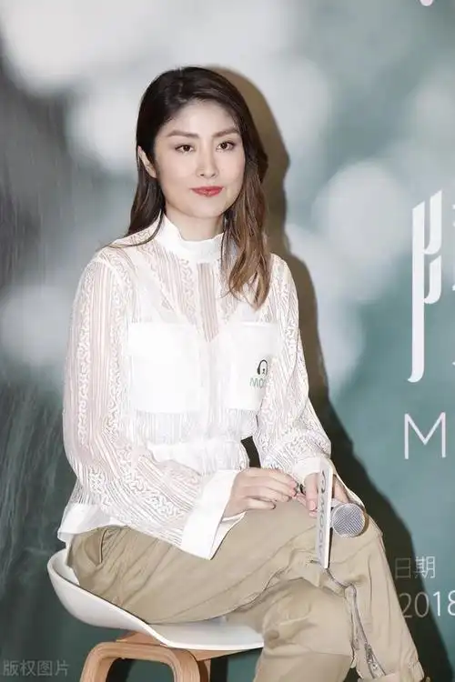 48岁陈慧琳气质优雅银色包臀裙搭配奶油小衫活出30岁风采