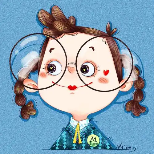 卡通人物头像插画分享(4)