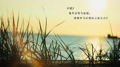 微商励志早安语录图片,非主流-回车桌面