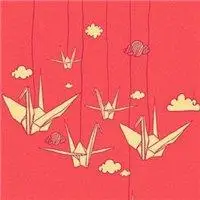 红色千纸鹤头像图片_微信头像图片大全