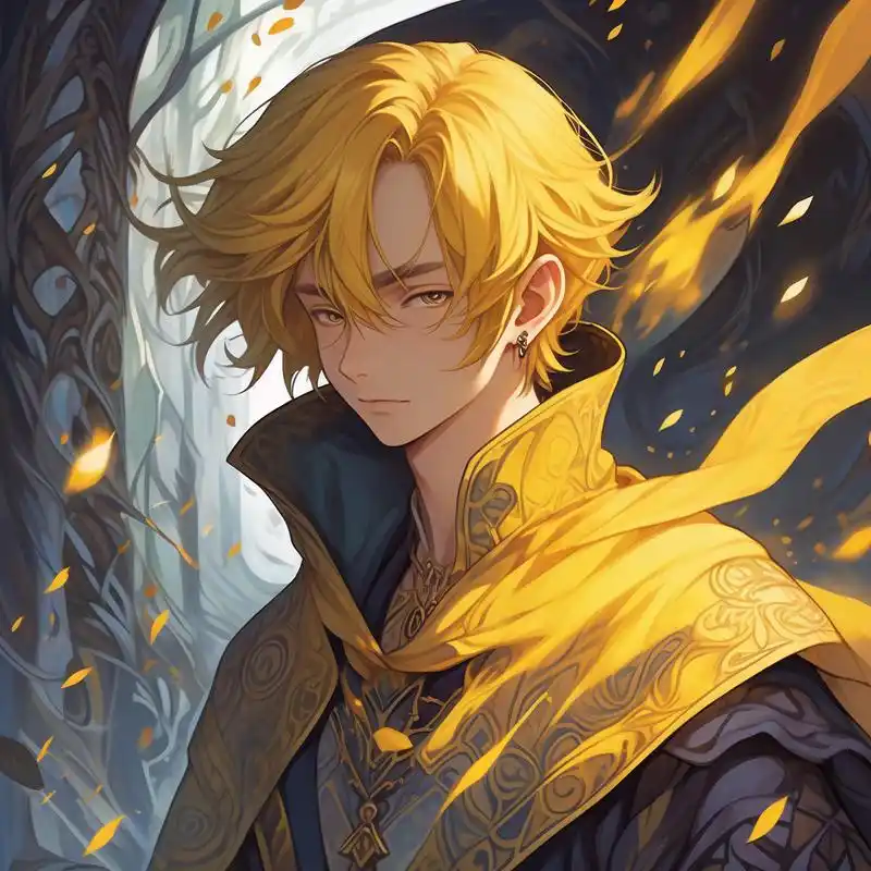 超级酷炫的动漫风格黄头发头像来啦!