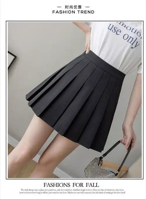 高腰百褶裙子新款年ins超仙显瘦女学生半身裙短裙jk制服夏天白色s