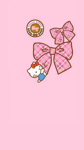 粉色hellokitty卡通背景,高清图片,手机锁屏桌面-壁纸族