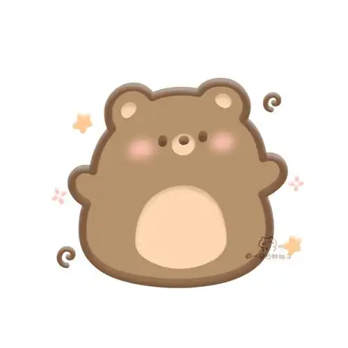 可爱小动物白底手绘头像 画师:一只白胖柚子