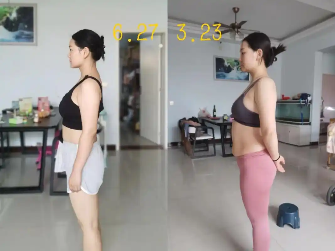 减肥前后对比照.#抖音图文来了 三个月的时间,体重降了8.8 - 抖音