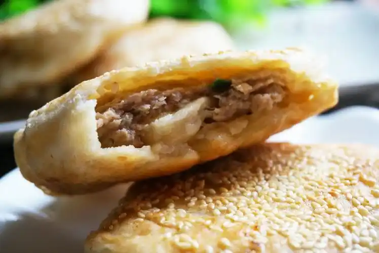 春天里肉馅烧饼