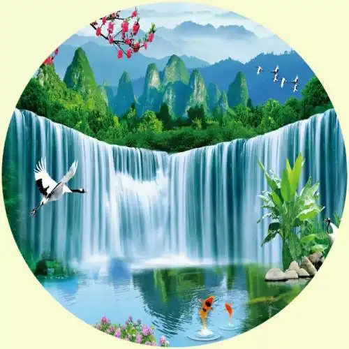 人间仙境美不胜收的景色无字高清微信头像