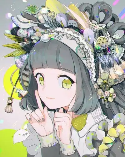 独特靓丽卡通人物插画,线条细致,色彩丰富,超好看