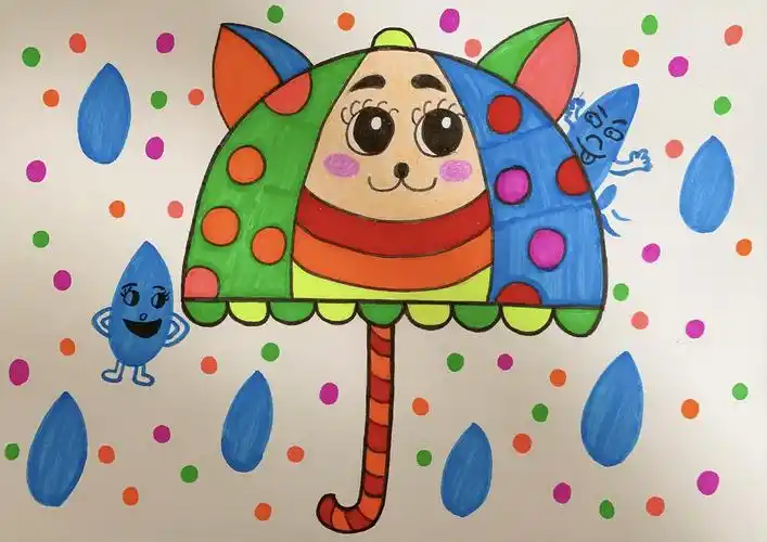 关于伞的由来: 课程伞的构型示范: 范画展示: 课程伞的装饰示范: 范