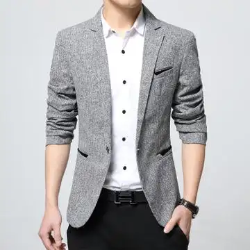 2016秋装新款男士休闲小西服韩版修身纯色青年翻领西装外套潮男装