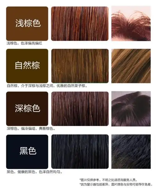 有浅棕色,自然棕,深棕色,黑色四种颜色可供选择,非常贴心.