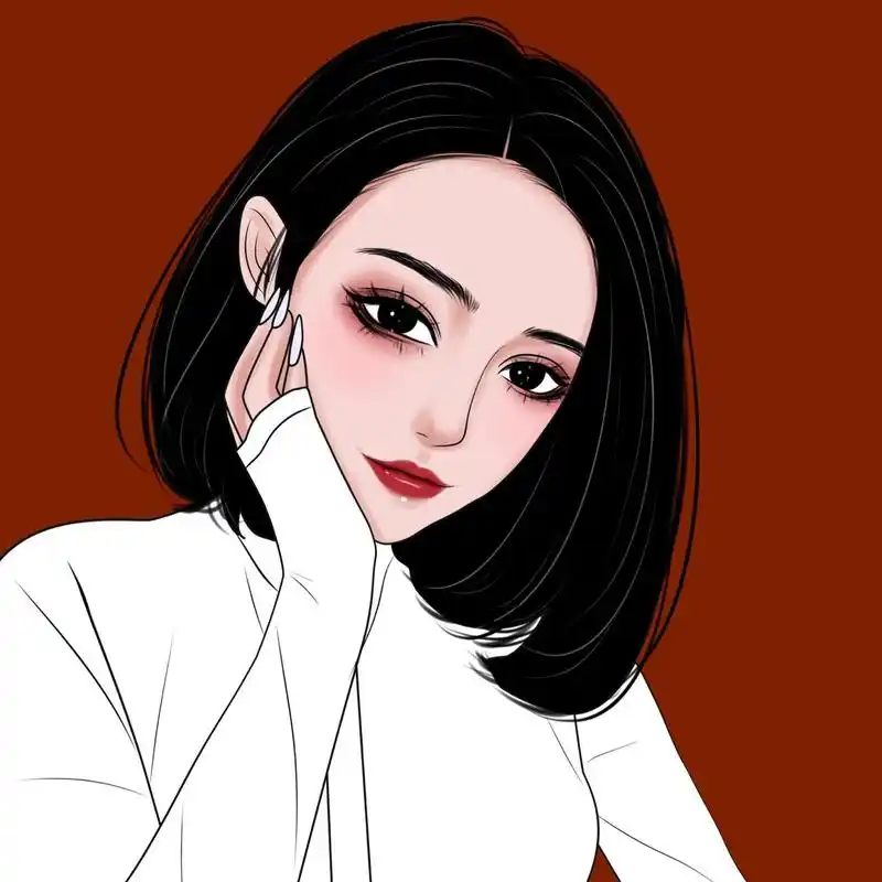 微信头像 细品岁月,百事从欢,不荒废好时光,手绘头像女高冷不辜负小