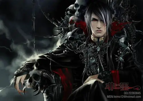 求小说封面制作,玄幻小说,封面里有一个男的 衣服黑色,人物在一个山上