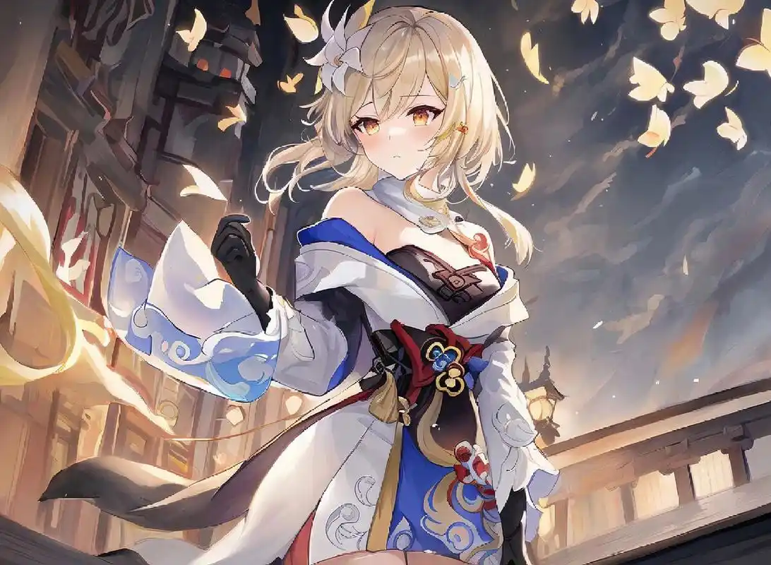 二次元美图|《原神》旅行者荧 获取原图请私我作品整理自pixiv,侵删