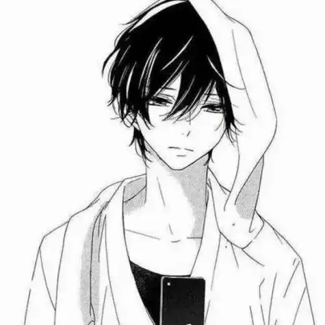 帅气男生头像动漫素描