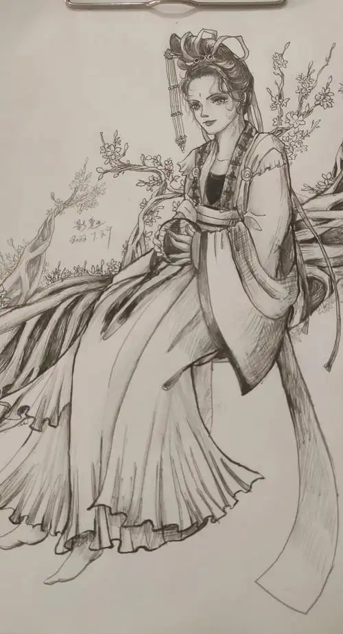 手绘古风少女,每日练习下(11ω-17) - 半次元 - acg爱好者社区