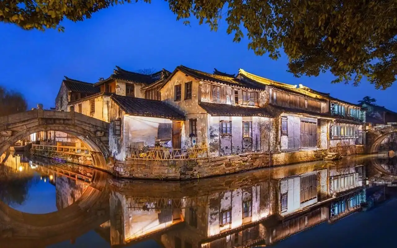 江南水乡风景图片高清电脑壁纸,风景壁纸,风景,高清,建筑,自然,壁纸