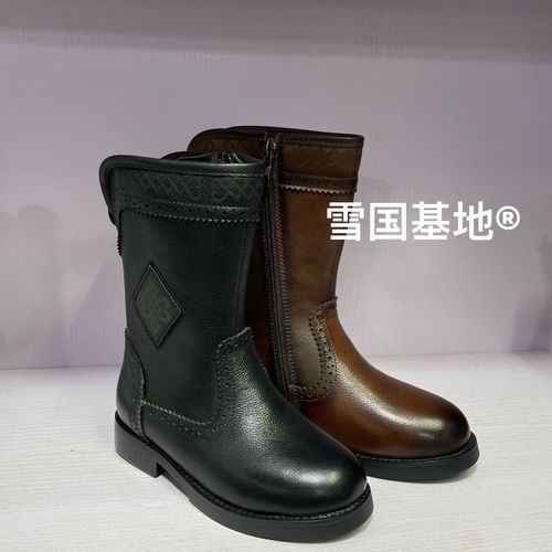 高档西藏藏族藏式民族风格儿童小孩靴子男孩女孩靴子鞋子