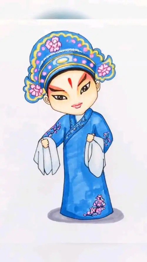 用简笔画带你走进戏曲的世界,领略不一样的国粹.