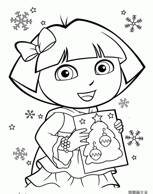 朵拉人物简笔画简笔画大全