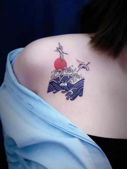 武汉纹身刺青,海浪