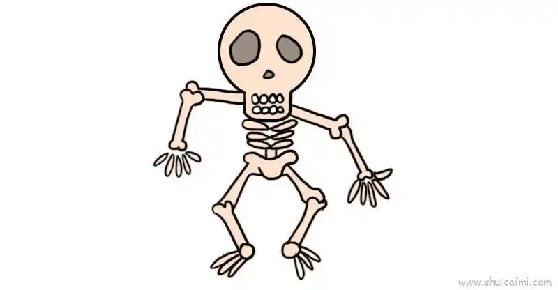骷髅儿童画怎么画 骷髅简笔画图片大全