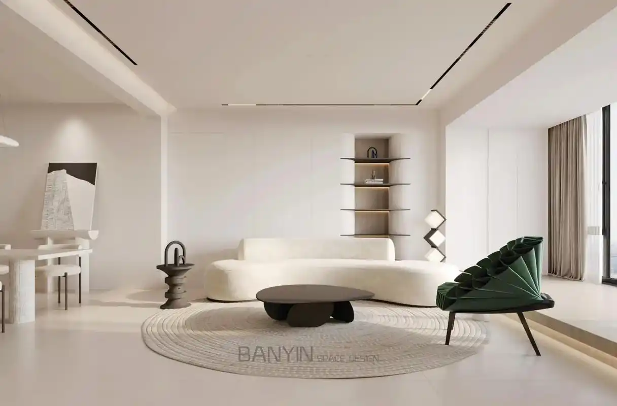 现代风格丨精致优雅的无主灯黑白灰装修设计#设计案例分享 #装 - 抖音