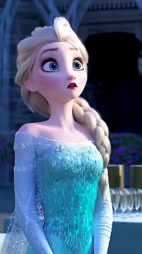 艾莎公主的"优雅"~动态壁纸_高清竖屏视频下载-火萤壁纸