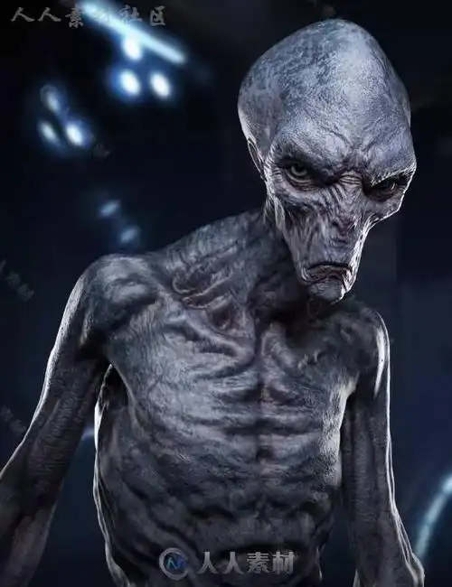 狡猾恐怖的流亡外星人生物角色3d模型合辑