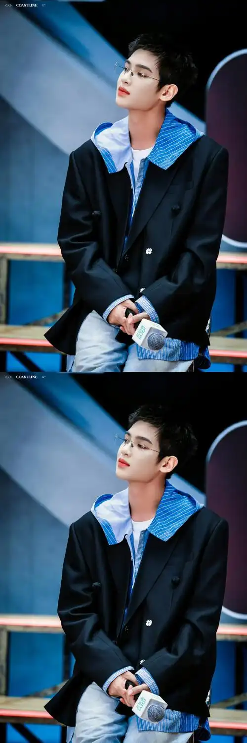 我在横店打篮球#今天是帅气学长黄明昊 集可爱与少年气于一身 戴眼