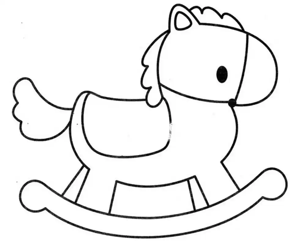 马简笔画/素材/儿童画/创意美术 可爱的小马来啦 #简笔画