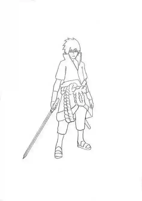 火影忍者佐助简笔画教程火影忍者之佐助简笔画火影忍者佐助简笔画佐助