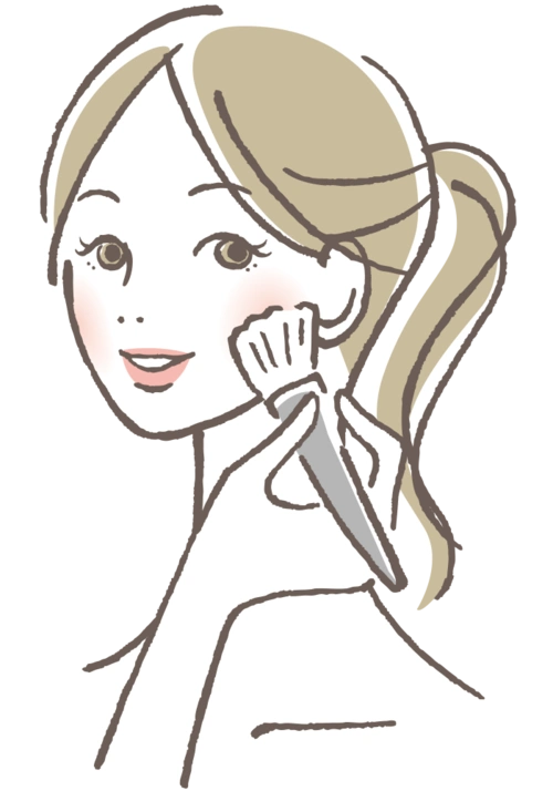 画化妆品简笔画腮红