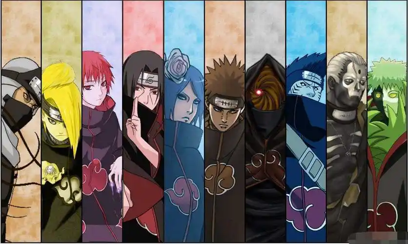 火影忍者动画里晓组织成员分别死在多少集?