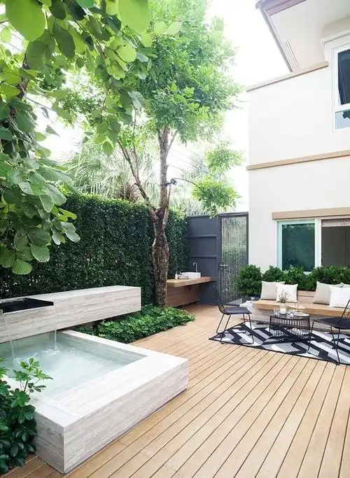 别墅庭院设计:分享2个精美的现代花园