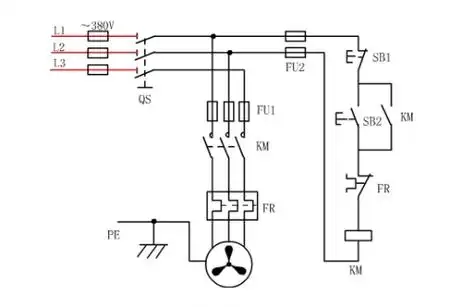 自锁控制电路图