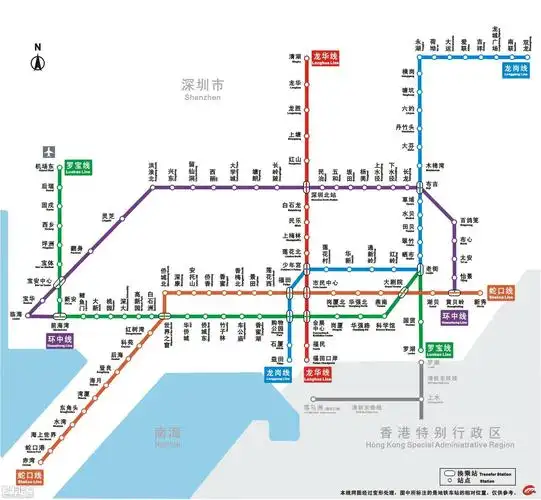 深圳地铁线路图