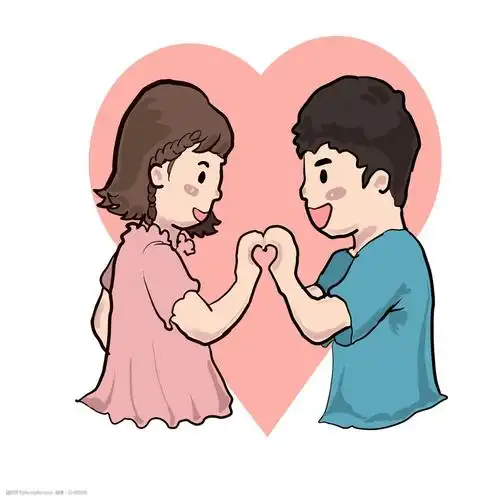 情人节爱心情侣比心