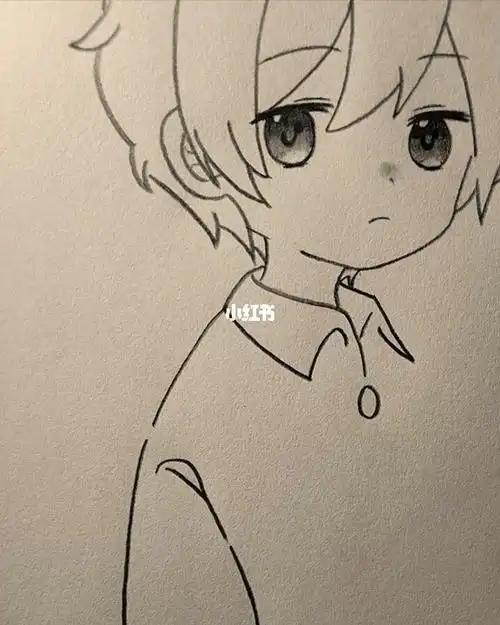 萌萌哒男生简笔画可爱